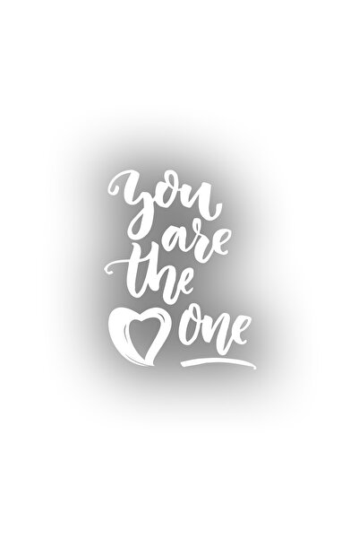 Reysa Tasarım ملصق You Are The Pne مقاس 17x17 سم باللون الأبيض