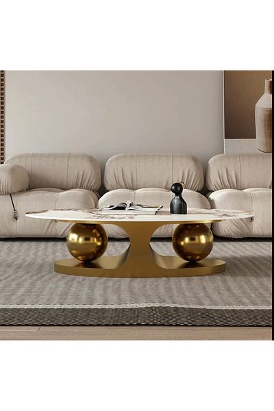 Estilo Elegant oval coffee table KY035