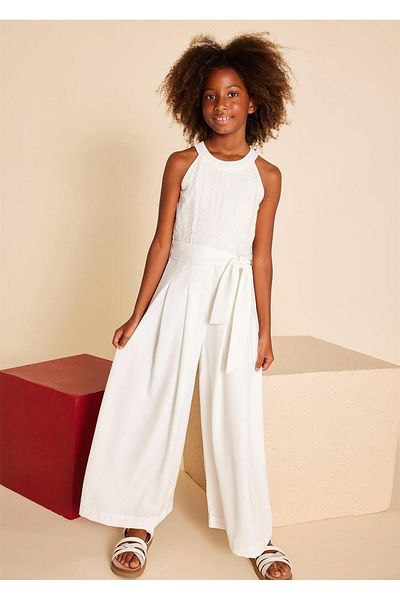 MAYORAL Girls' Jumpsuit - Cream