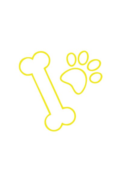 Reysa Tasarım Starch and Bone Sticker 17X17 cm Yellow
