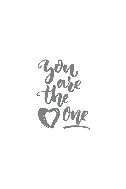 Reysa Tasarım ملصق You Are The Pne مقاس 17x17 سم باللون الرمادي