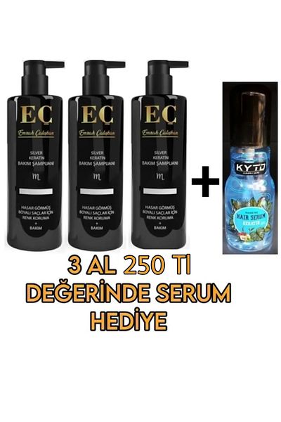 emrah çalışkan Eç Silver Shampoo Buy 3 Serum Gift Shampoo