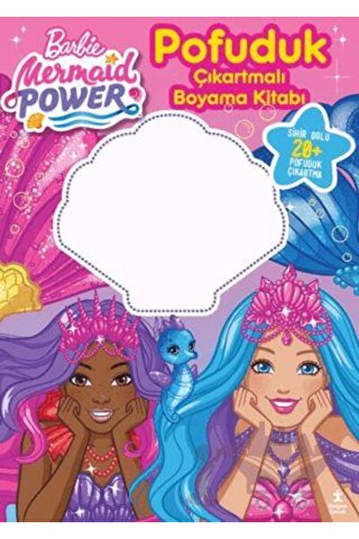Doğan Çocuk Barbie Medmaıd Power - Pofuduk Çıkartmalı Boyama Kitabı