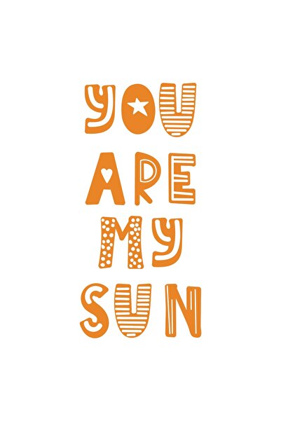 Reysa Tasarım ملصق أنت شمسي 17x17 سم برتقالي