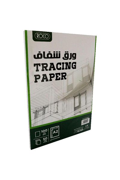 Roco Tracing Paper 100gsm Clear A2 50 Sheets