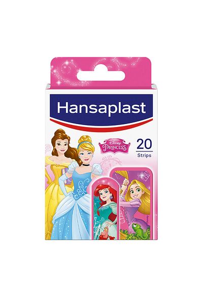 Hansaplast Kids Plasters Disney Princess 20pcs Gentle & Magical Wound Care with Beloved Princess