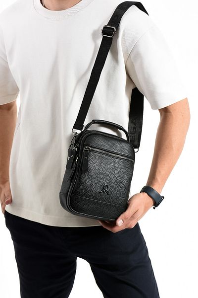 KASVA DERİ 3 Compartment Zippered Adjustable 1st Quality Cross Strap Waterproof Shoulder Bag