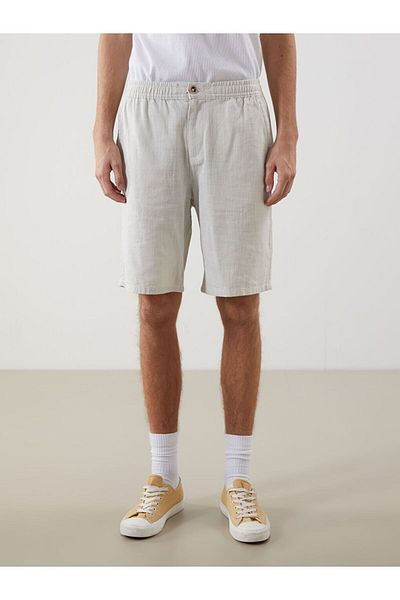 LC Waikiki Xside Standard Fit Linen Look Men's Bermuda Shorts
