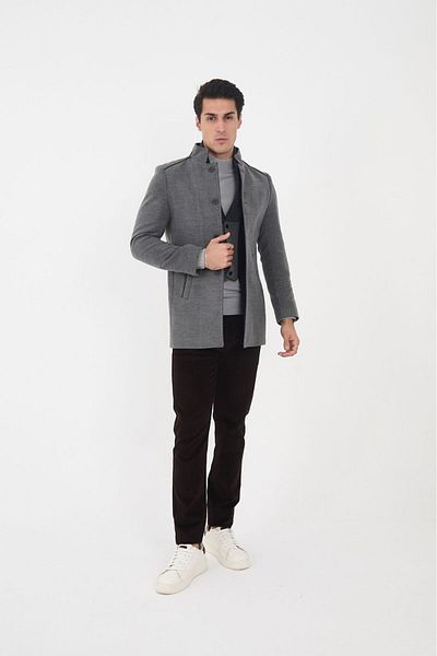 LEBS Ezel Men's Shawl Collar Coat