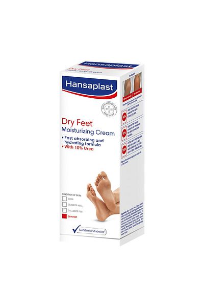 Hansaplast Moisturising Cream For Dry Feet 100 ml Intensive Hydration & Repair for Smooth,