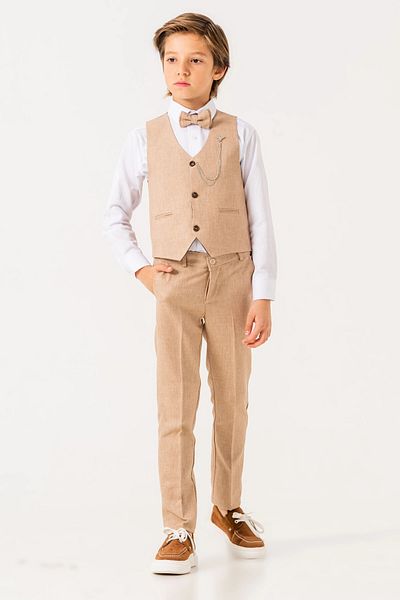 My Hanne Bow Tie Vest Suit 3005