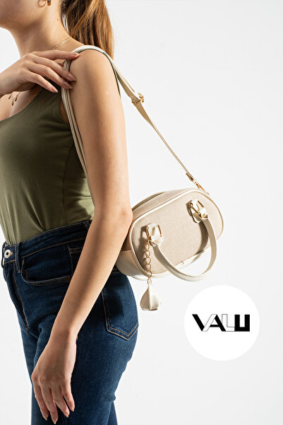 Valu Accessorize Capella Linen Long Strap and Handle Hand and Shoulder Bag