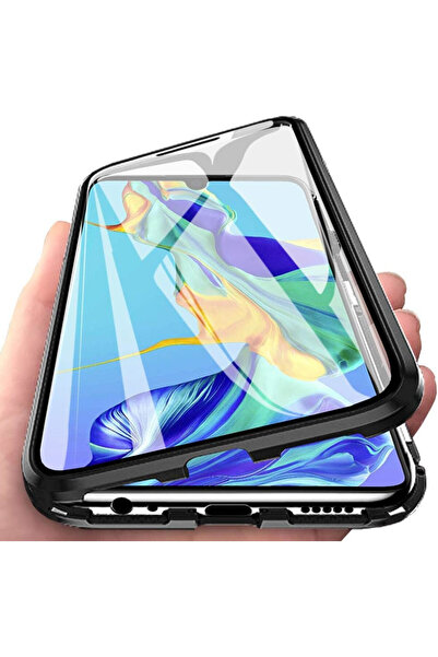 BLACK Θήκη για Huawei P30 Pro, γυαλί ασφαλείας, μεταλλικό προστατευτικό πλαίσ...