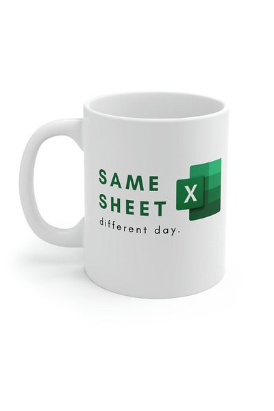 OEM Cana personalizata pentru colegii pasionati de EXCEL, 330 ml
