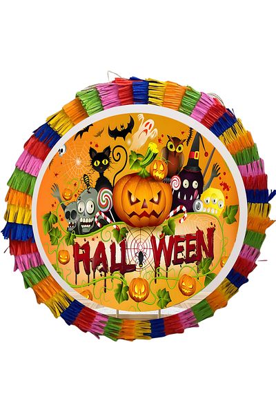 OEM Party pinata, 35 cm, multicolor, Halloween pattern + Birthday T-shirt 5/6 years old