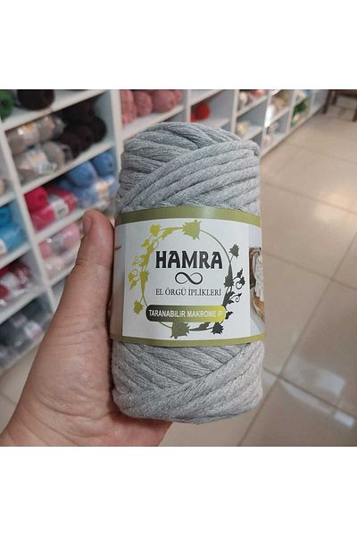 HOBİ Scan Macrame String 4 mm 250 g Gray