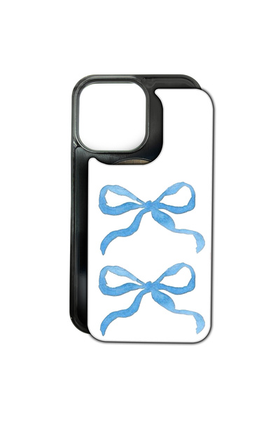 MagChange Husă de telefon pentru iPhone 16 Plus, spate interschimbabil, panglică albastră tip placă