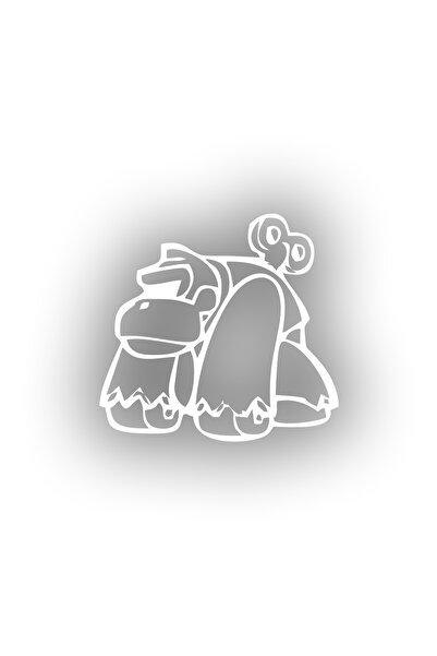 Reysa Tasarım ملصق غوريلا 17x17 سم أبيض