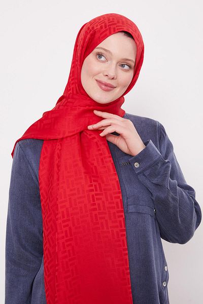 Bijutek Levidor Stick Pattern Blue Jacquard Shawl