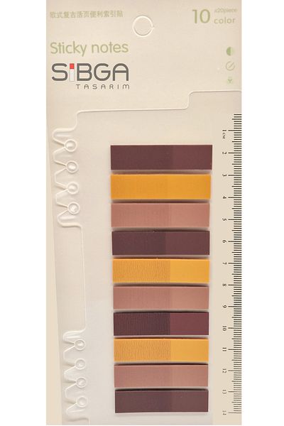 sibga tasarım Transparent Colored Postit Post-it Post It.Bookmark Bookmark Postit Sticker Note Paper 200 Sheets