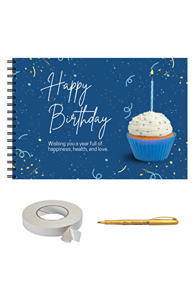 OEM Guestbook/ Set album foto pentru zi de nastere fete/baieti, Happy Birthda...