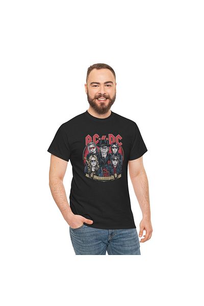 OEM Tricou personalizat Music, negru, AC/DC, pasionatii de muzica, marimea XL