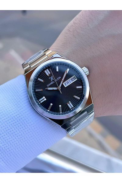 Daniel Klein Steel Band Calendar Dial 3 Atm Water Resistant Men Wrist Watch E.14060.5