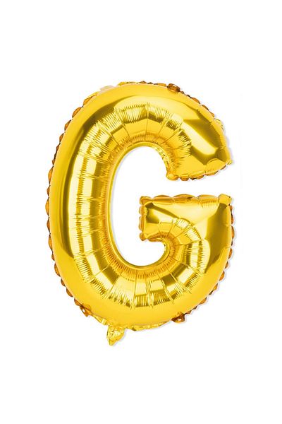 Teno Balloon in the shape of the letter G Teno®, foil, gold, 40 cm