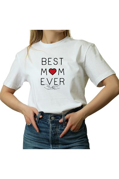 OEM Tricou dama, Cea mai buna Mama, alb, marimea M