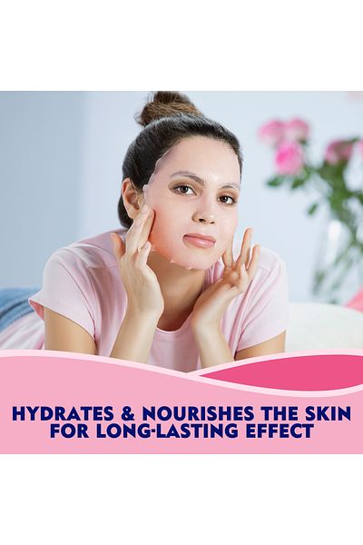 NIVEA NIVEA Rose Care Hydrating Face Sheet Mask Organic Rose Water & Hyaluron, 1 Mask
