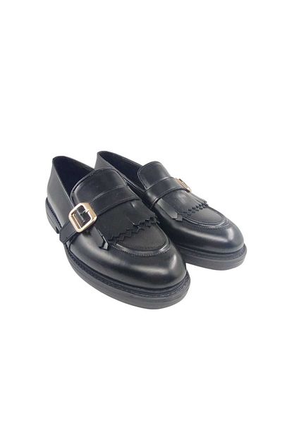 Oneka Shoes 420525Pty9661 Men's Casual Tassel Black Opening