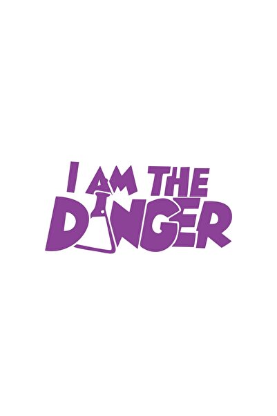 Reysa Tasarım I Am Danger Sticker 17X17 cm Purple