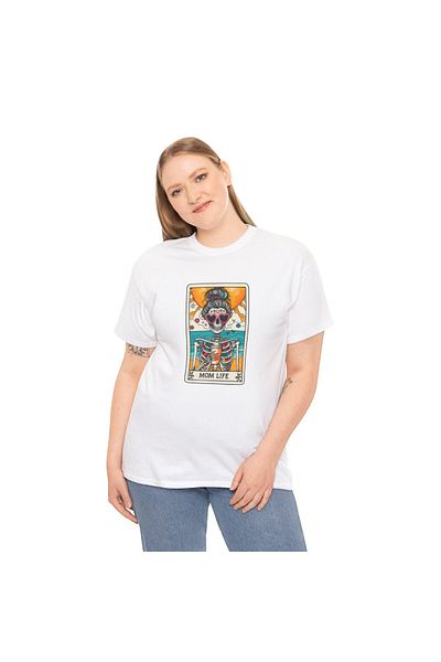 OEM Tricou personalizat Mom Life, pentru proaspete mamici, marimea M, alb