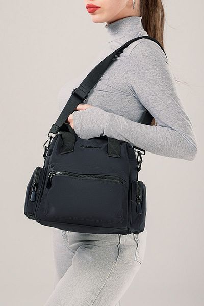 Getcho Nepayen Black Women's Handbag Multi-Eye Zipper Lightweight Long Strap Bag for Daily Use