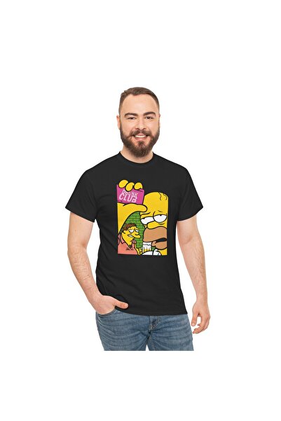 OEM Tricou personalizat barbati, negru, tematica The Simpsons 2 (desene animate vintage), marimea M