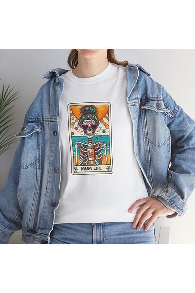 OEM Tricou personalizat Mom Life, pentru proaspete mamici, marimea M, alb