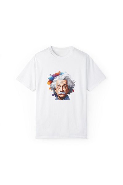 OEM Tricou Albert Einstein, pentru pasionati fizica, barbati, alb, marimea M