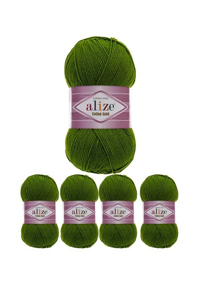 Alize Original Turkish Alize Cotton Gold Threads, 5 Pieces
