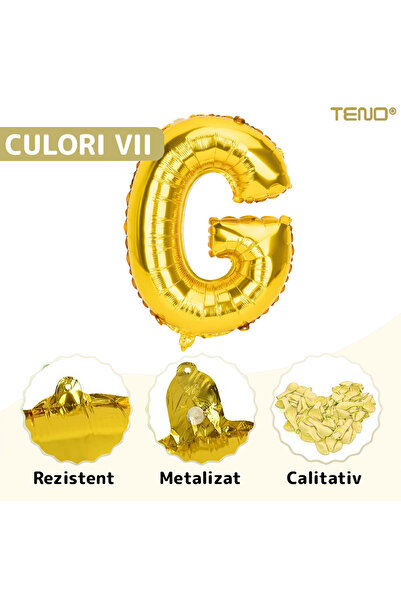 Teno Gold Letter G Foil Balloon