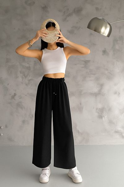 Oasis Relaxed Fit Standard Size Loose Airobin Pantalon with Elastic Waist