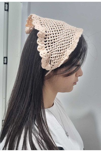 ESDE Beige Color Knitted Bandana (No Pulse)