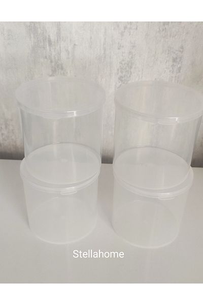 Home Transparent Multi-Purpose Storage Product Storage Boxes 4 Pcs Advantage Product (7,5 cm)
