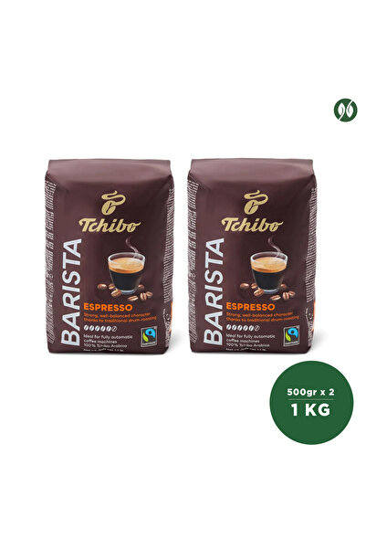 Tchibo حبوب قهوة اسبريسو باريستا 1000 جم (2x500 جم) |   الاسبريسو كامل الكثافة