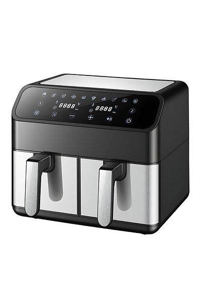 Teno Air Fryer Teno® Double Oil-Free Fryer, 9 L capacity, 220-240 V, gray/black