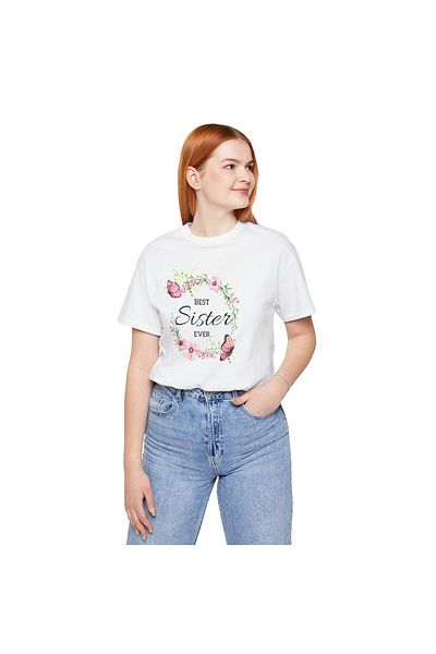 OEM Best Sister T-shirt, for family, size M, white