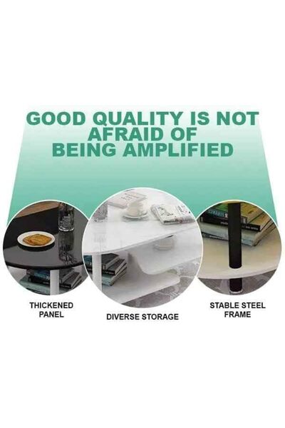 Generic Double Layer Storage Console Table, Modern Simplicity TV Cabinet, Multifunction Wall Console Table