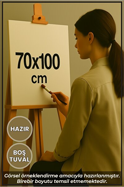 KOSS Dijital 70x100cm 1 Adet Boş Tuval Kanvas Resim Tuvali, Sanat Hobi Boyama...