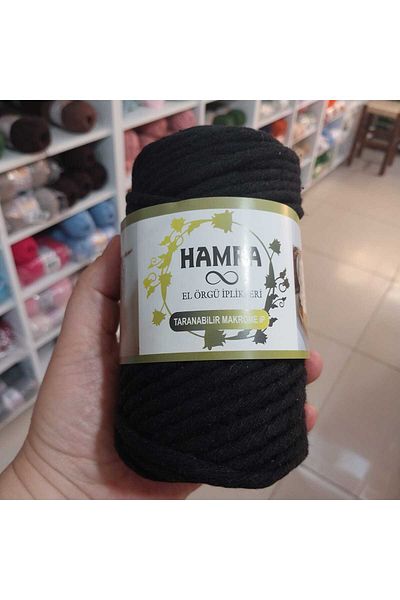 HOBİ Scan Macrame String 4 mm 250 g Black