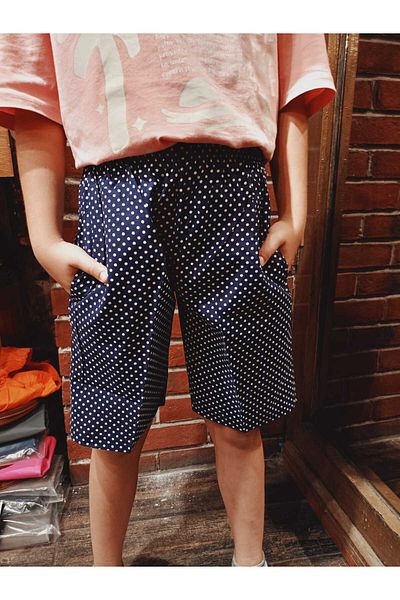 Terry Poplin Children's Shorts with Pockets