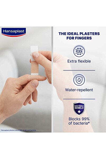 Hansaplast Finger Strips Plasters Elastic 16 pcs